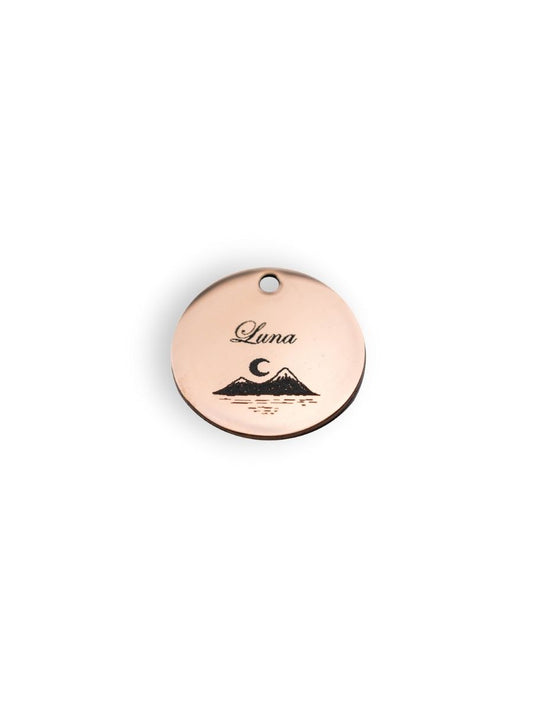 La Luna Summit Engraved Pet ID Tag