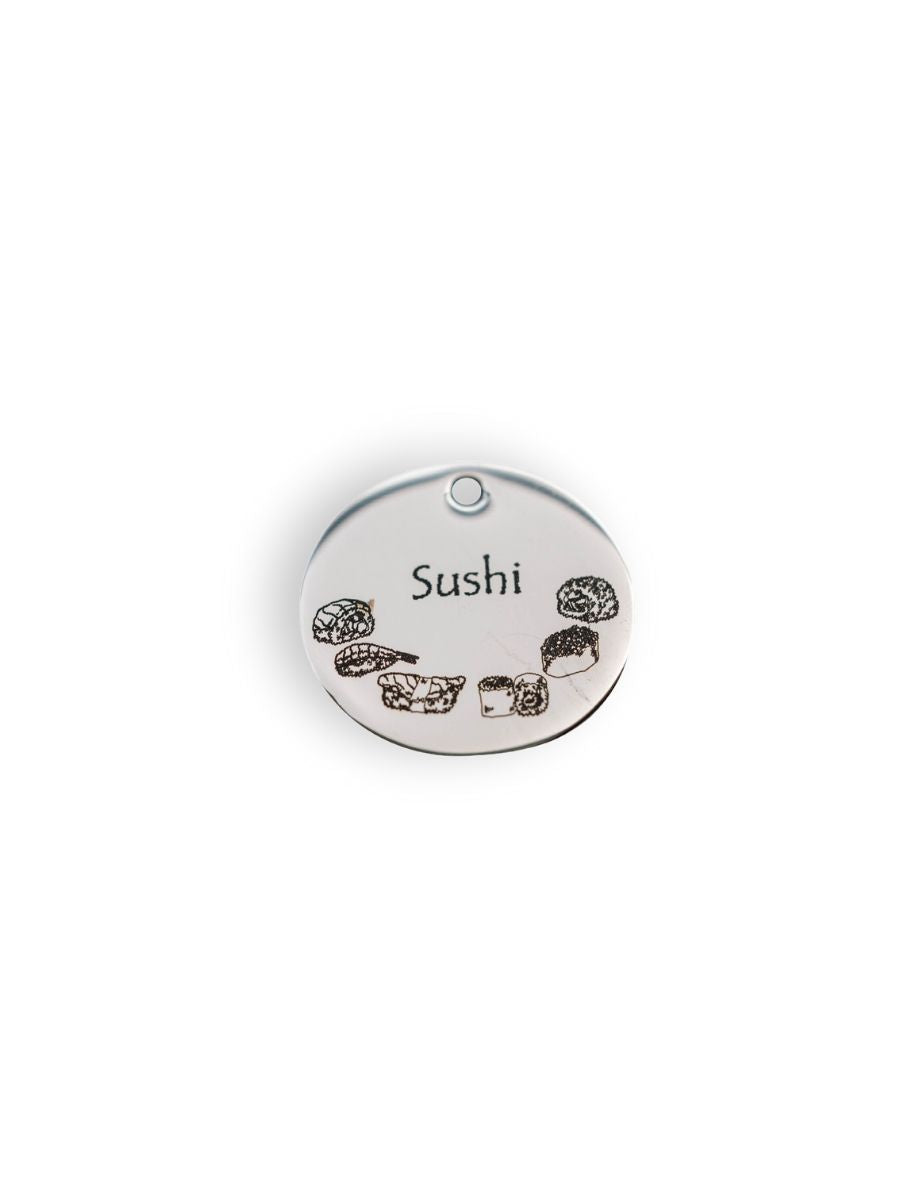 Sushi Me Rolling Engraved Pet ID Tag